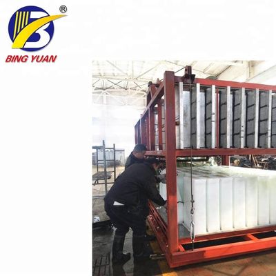 Μηχανή κατασκευαστών κολόνων πάγου R404A 2.7KW 10000KG, φραγμός πάγου 10 τόνου που κατασκευάζει τη μηχανή